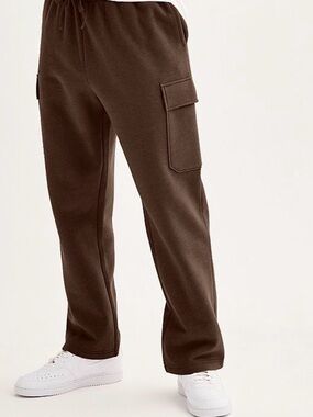 Kohl's Men's Dark Brown Cargo Sweatpants with Drawstring